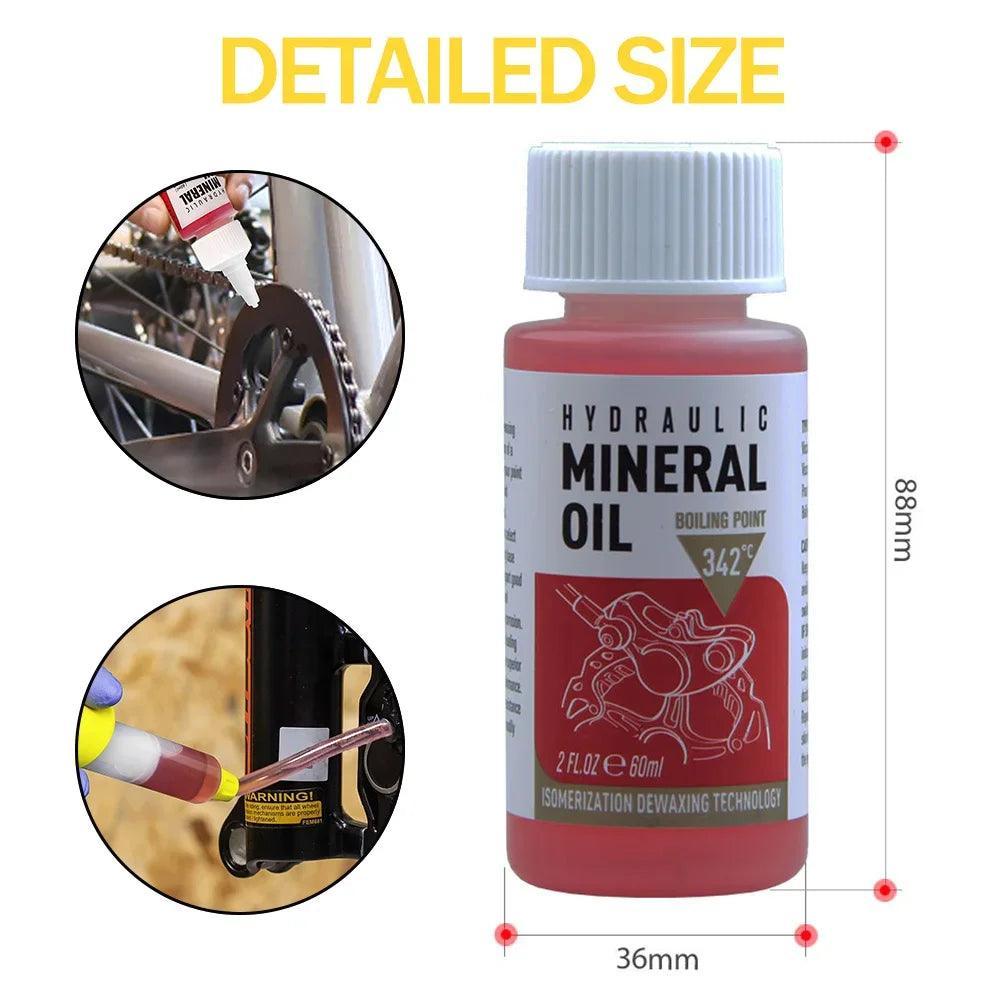 Hot Bicycle Brake Mineral Oil System 60Ml Fluid Cycling Mountain Bikes - VirtuousWares:Global