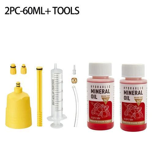 Hot Bicycle Brake Mineral Oil System 60Ml Fluid Cycling Mountain Bikes - VirtuousWares:Global