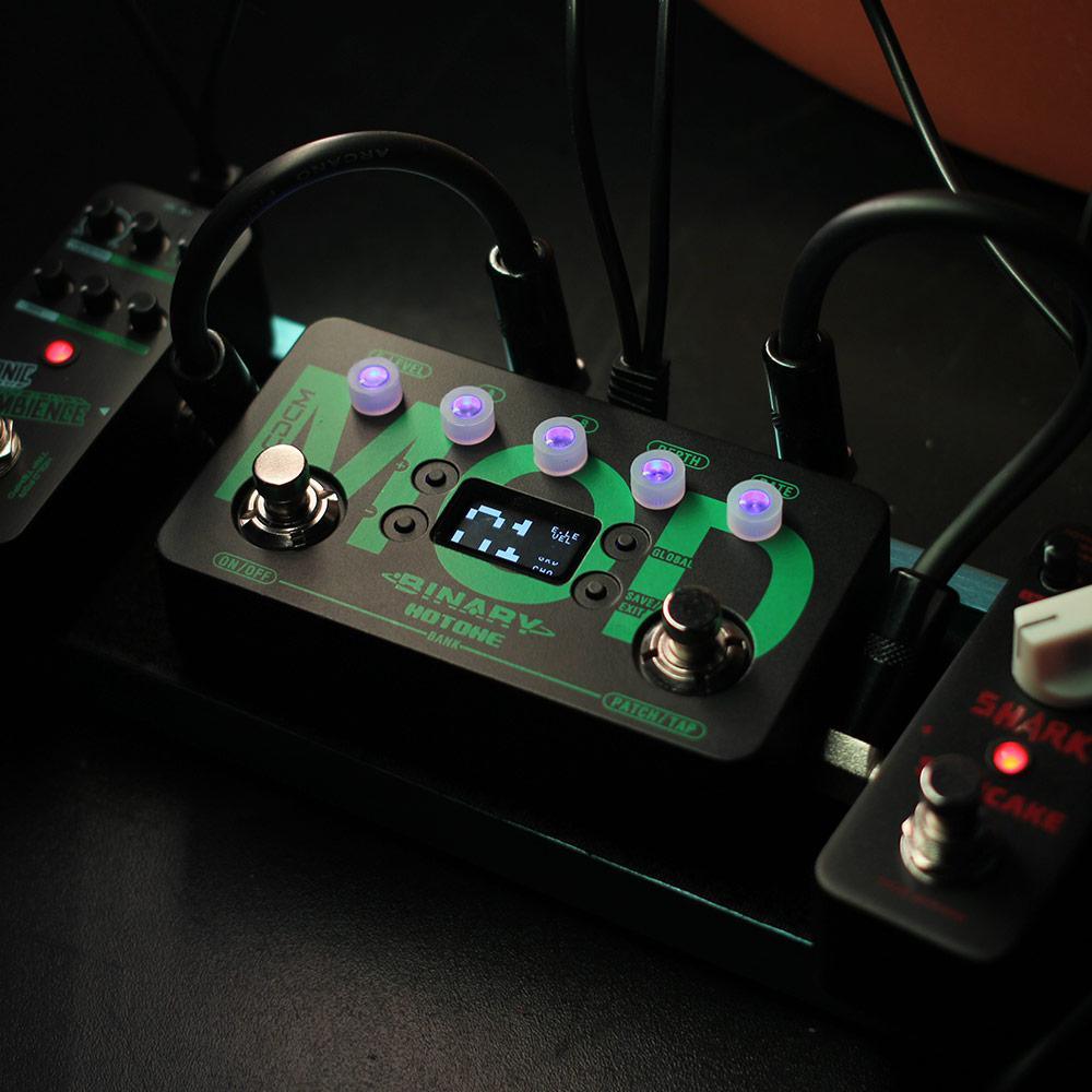 Hotone Binary Mod Multi-Mode Chorus Flanger Tremolo Phaser Rotary Vibe - VirtuousWares:Global