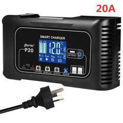 HTRC 15A/20A Smart Battery Charger Automatic Pulse Repair Charge for Lead-Acid Lithium LiFePO4 Battery Car Motorcycle Charger - VirtuousWares:Global