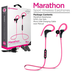 HyperGear Marathon Wireless Sports Earphones Active Pink (14076) - VirtuousWares:Global