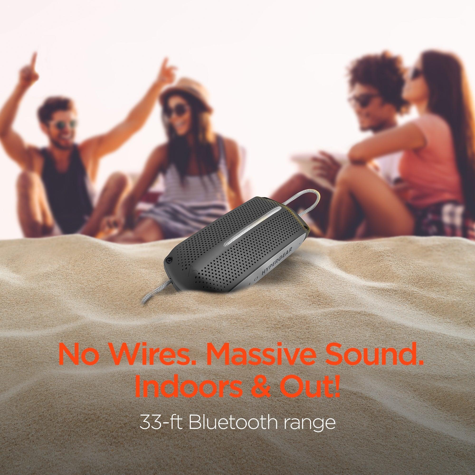 HyperGear Wave Water Resistant Wireless Speaker with Extended Battery - VirtuousWares:Global