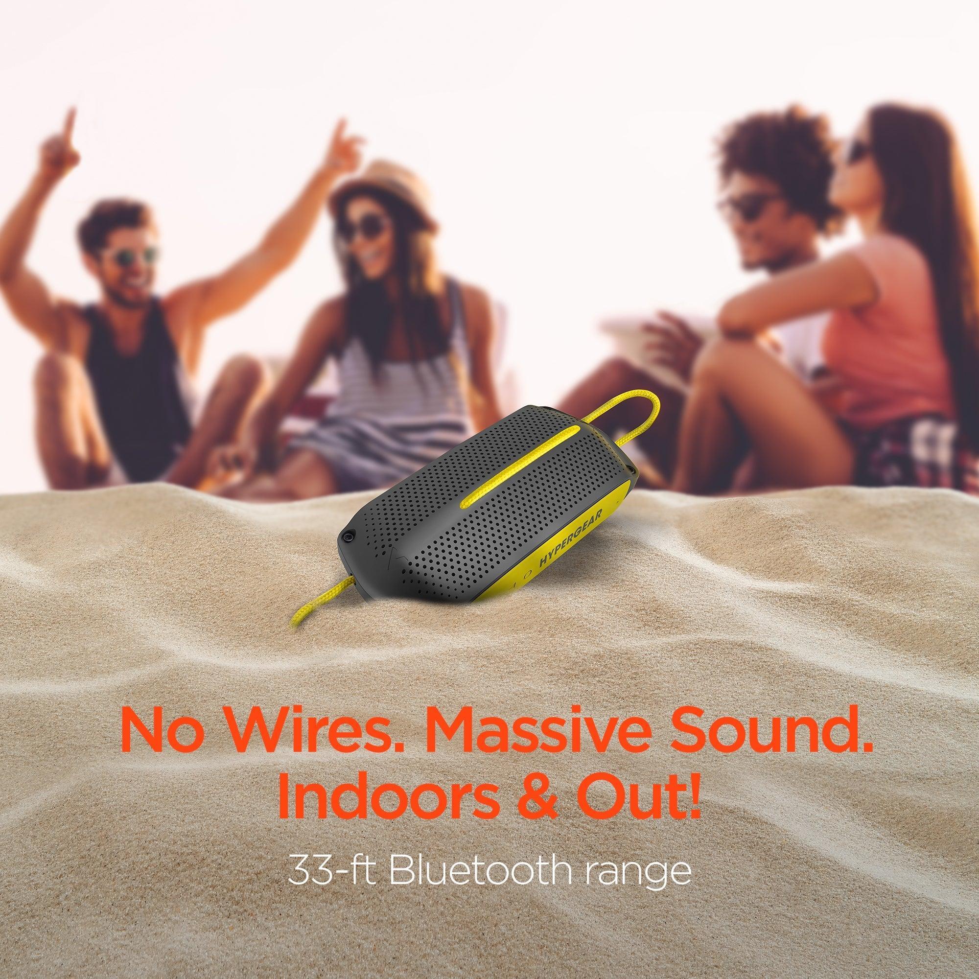 HyperGear Wave Water Resistant Wireless Speaker with Extended Battery - VirtuousWares:Global