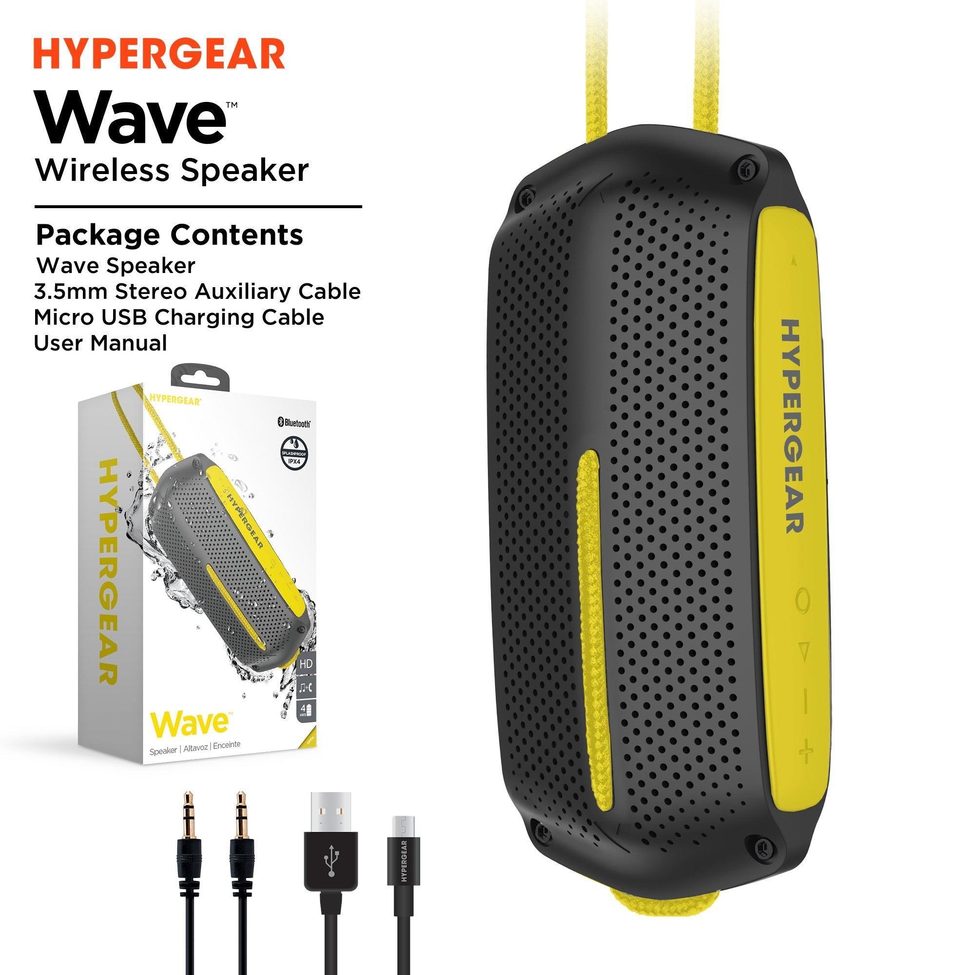 HyperGear Wave Water Resistant Wireless Speaker with Extended Battery - VirtuousWares:Global