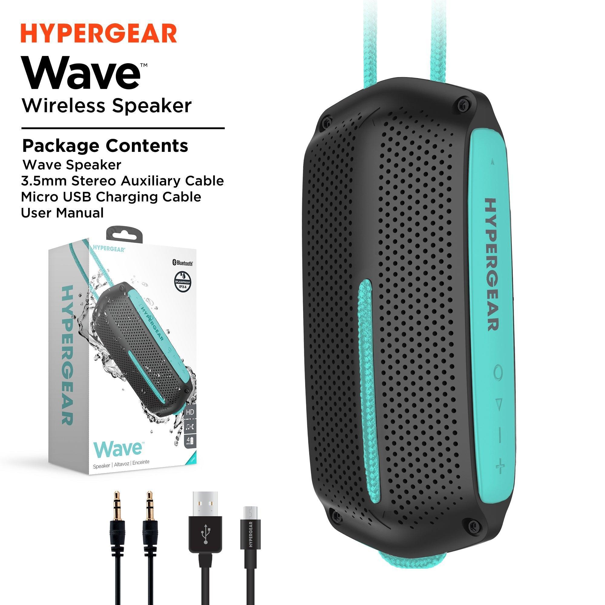 HyperGear Wave Water Resistant Wireless Speaker with Extended Battery - VirtuousWares:Global