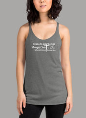 I Can Do All Things Through Christ Women's Tank Top - VirtuousWares:Global