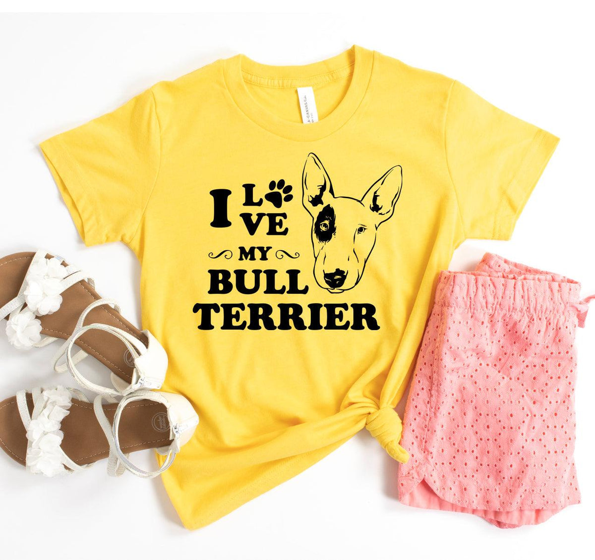 I Love My Bull Terrier T-shirt - VirtuousWares:Global