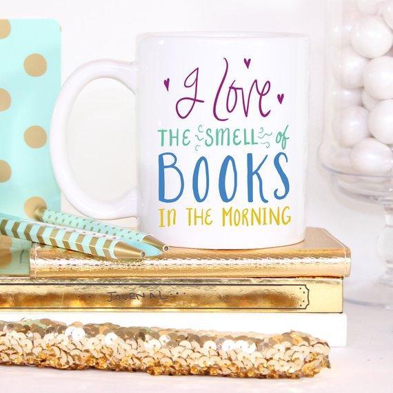 I Love The Smell Of Books, Literary Gift, Coffee - VirtuousWares:Global