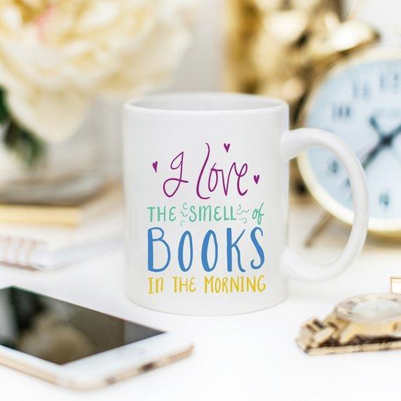 I Love The Smell Of Books, Literary Gift, Coffee - VirtuousWares:Global