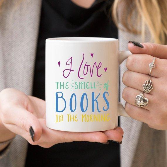 I Love The Smell Of Books, Literary Gift, Coffee - VirtuousWares:Global