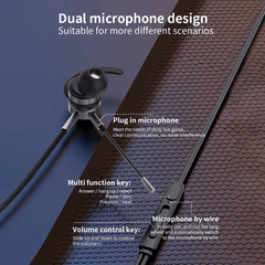 In-Ear Bass Metal Wired Gaming Earphones with Mic - VirtuousWares:Global