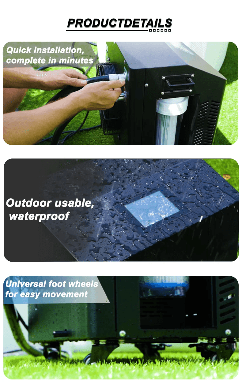 Inflatable Ice Bath Tub 0.8HP WIFI Water Cold Plunge Chiller - VirtuousWares:Global
