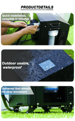 Inflatable Ice Bath Tub 0.8HP WIFI Water Cold Plunge Chiller - VirtuousWares:Global