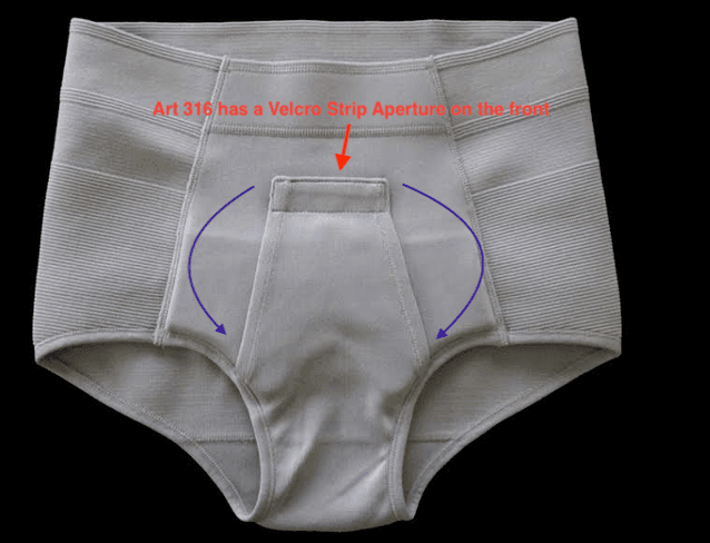 INGUINAL HERNIA SPORT BRIEF - PANT High Height Art.316 ORIONE® - VirtuousWares:Global