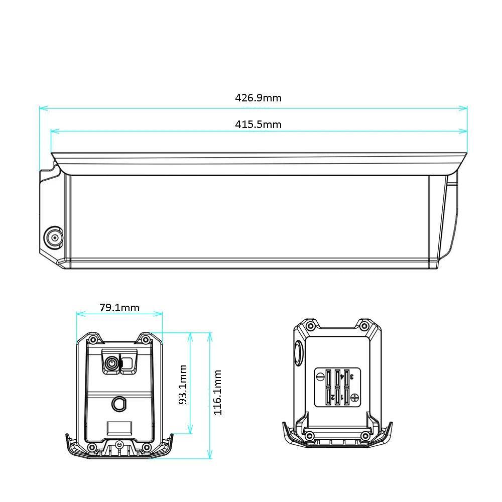 Integrated Li-ion Battery Pack for KASEN RANGER 500W 750W GOTRAX - VirtuousWares:Global