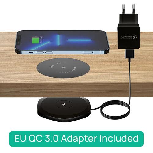 Invisible Wireless Charger 30mm Under Table QI Charger Furniture Desk - VirtuousWares:Global