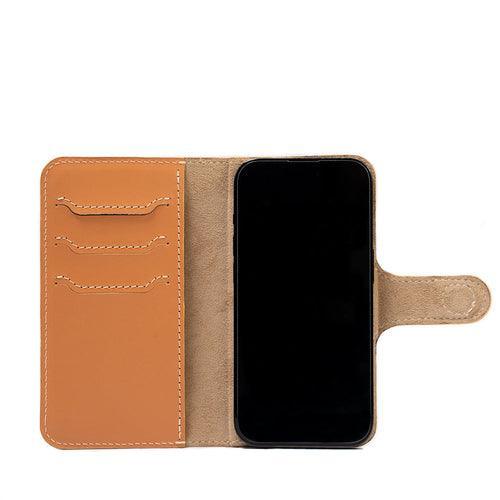 iPhone 15 series Top-Grain Leather Folio Case Wallet - Classic 4.0 - VirtuousWares:Global