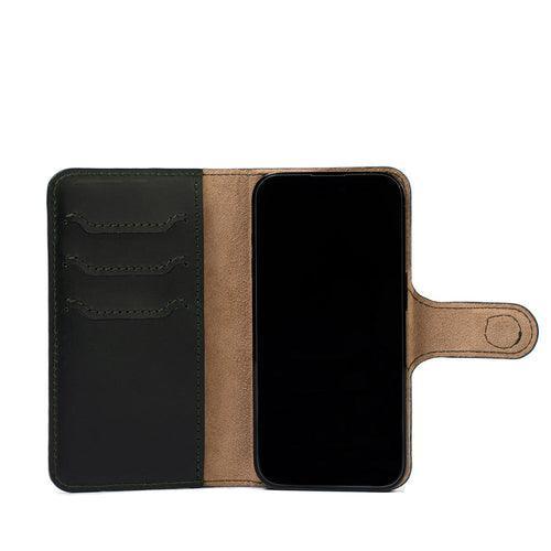 iPhone 15 series Top-Grain Leather Folio Case Wallet - Classic 4.0 - VirtuousWares:Global