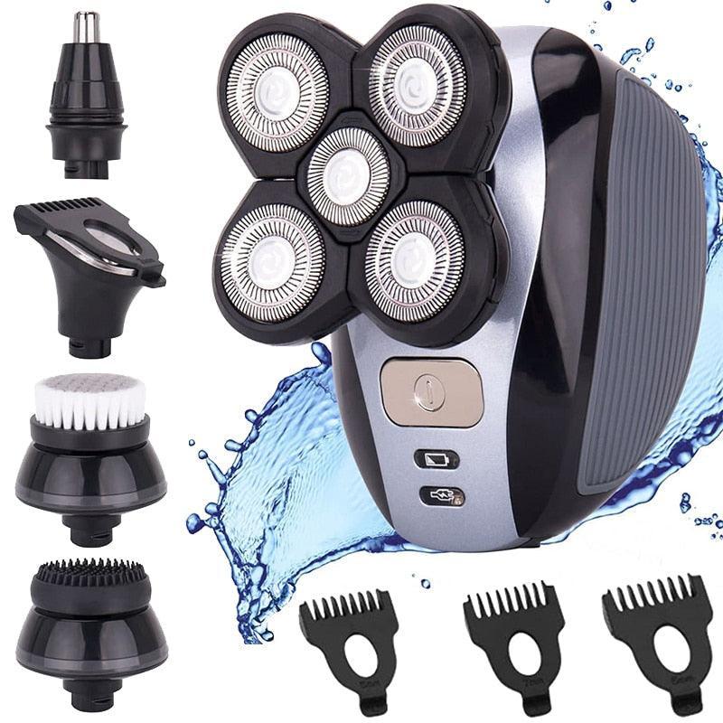 IPX7 High Quality 5 in 1 Men's Electric Shaver Waterproof USB - VirtuousWares:Global