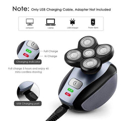 IPX7 High Quality 5 in 1 Men's Electric Shaver Waterproof USB - VirtuousWares:Global