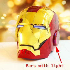 Iron Man Helmet Mk5 Electric Voice Activated Control Wearable Mask 1:1 Automatic Opening Closing Model Figure Adult Toy Gift - VirtuousWares:Global
