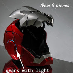 Iron Man Helmet Mk5 Electric Voice Activated Control Wearable Mask 1:1 Automatic Opening Closing Model Figure Adult Toy Gift - VirtuousWares:Global
