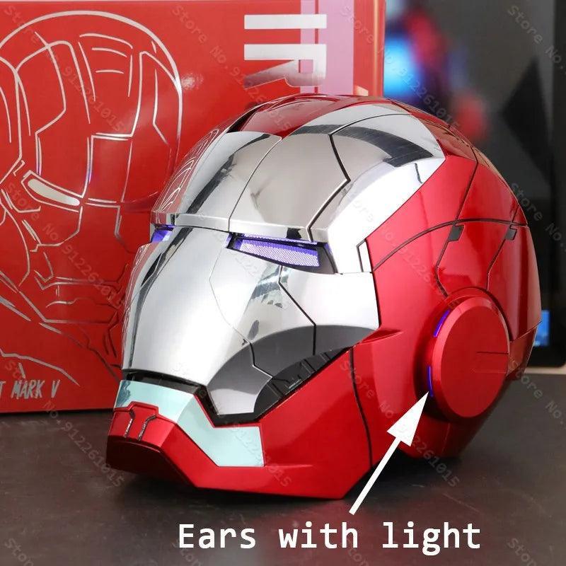 Iron Man Helmet Mk5 Electric Voice Activated Control Wearable Mask 1:1 Automatic Opening Closing Model Figure Adult Toy Gift - VirtuousWares:Global