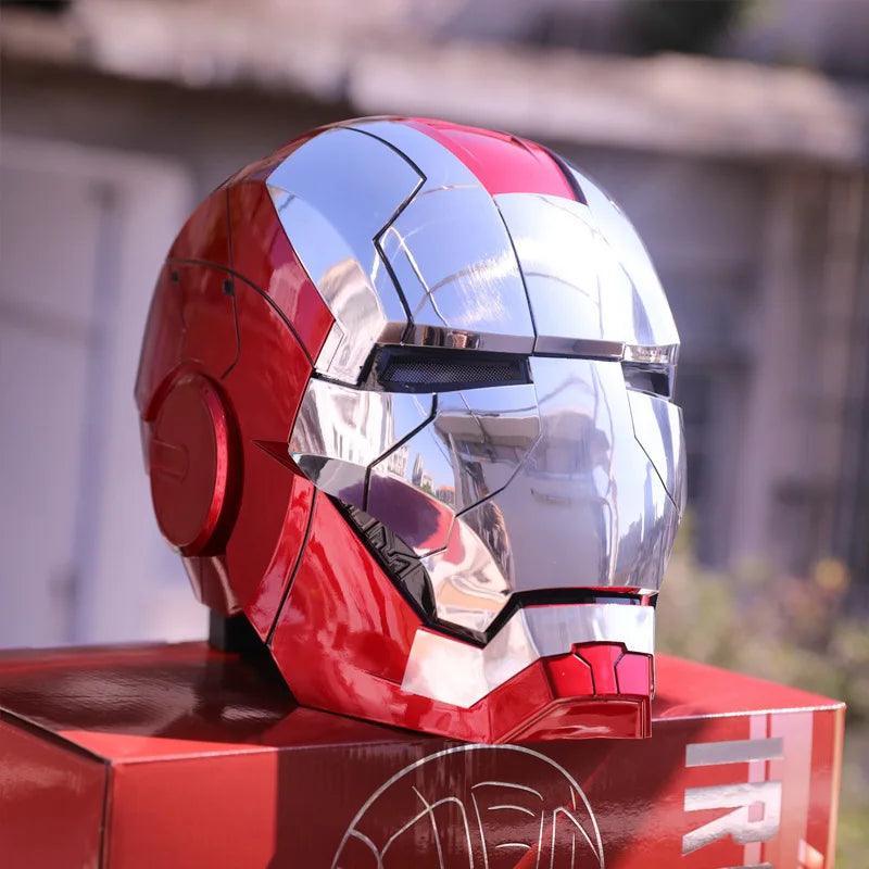 Iron Man Helmet Mk5 Electric Voice Activated Control Wearable Mask 1:1 Automatic Opening Closing Model Figure Adult Toy Gift - VirtuousWares:Global