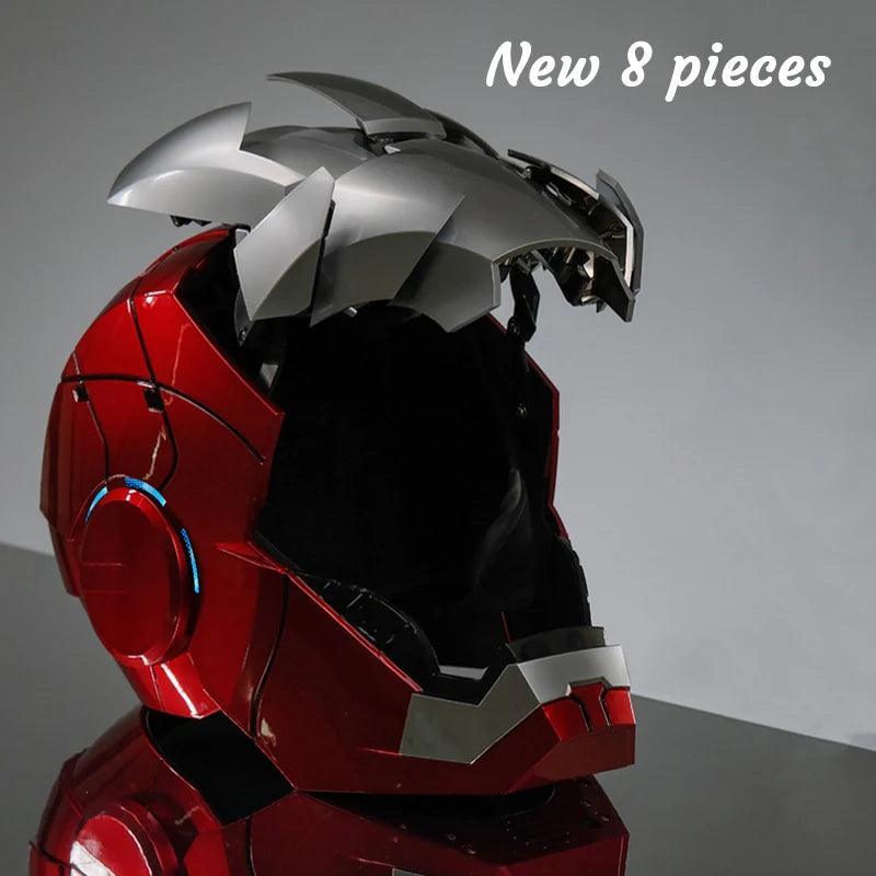 Iron Man Helmet Mk5 Electric Voice Activated Control Wearable Mask 1:1 Automatic Opening Closing Model Figure Adult Toy Gift - VirtuousWares:Global