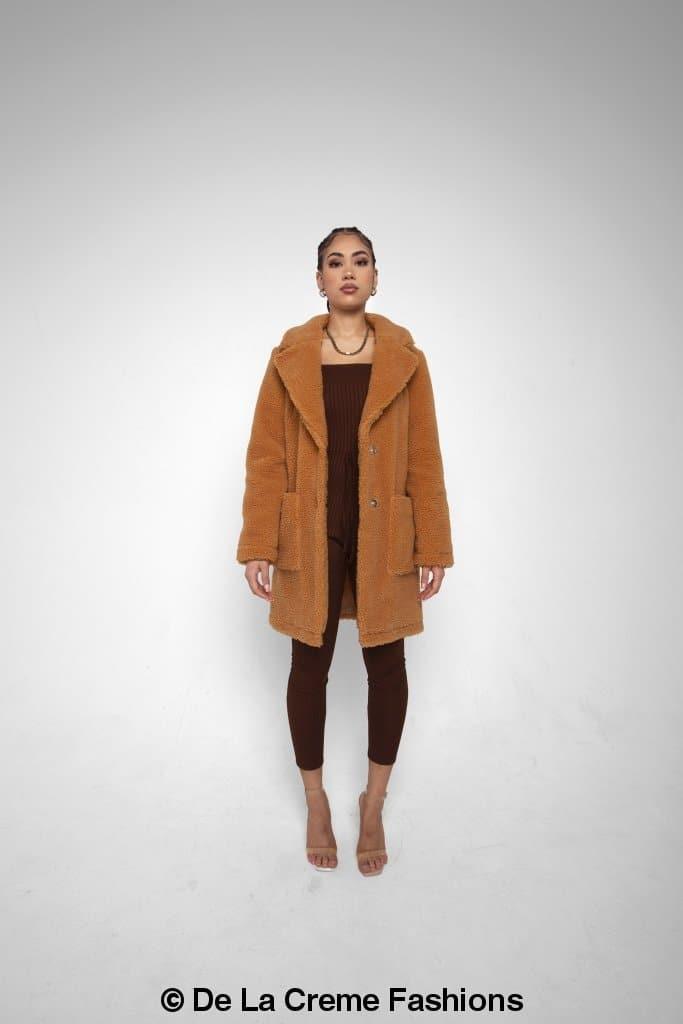 Jacqueline Oversized Teddy Coat - VirtuousWares:Global