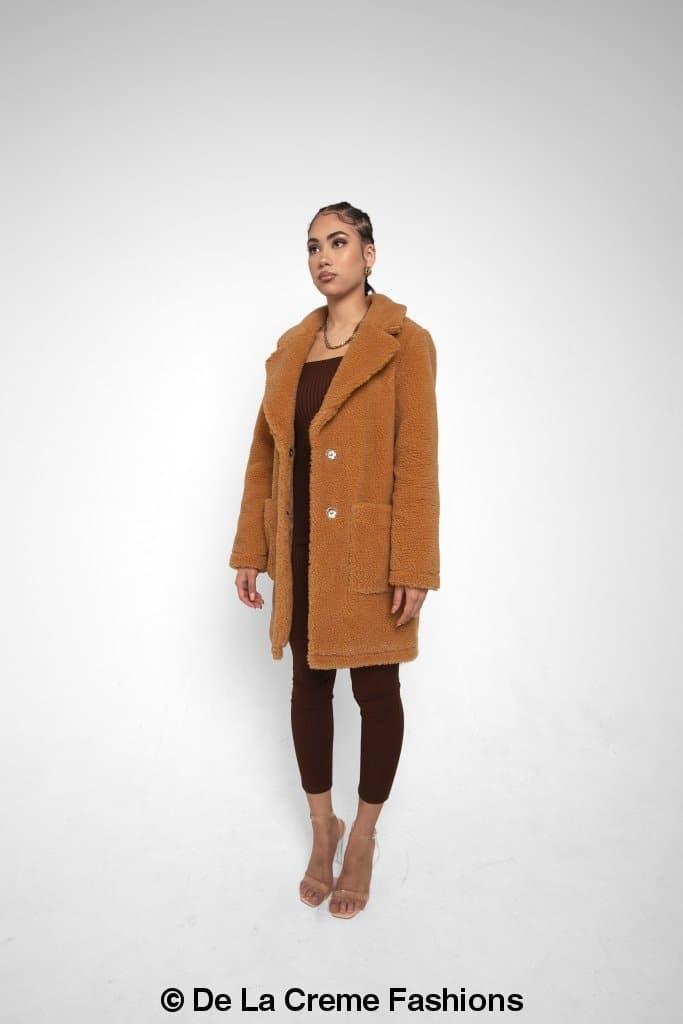 Jacqueline Oversized Teddy Coat - VirtuousWares:Global