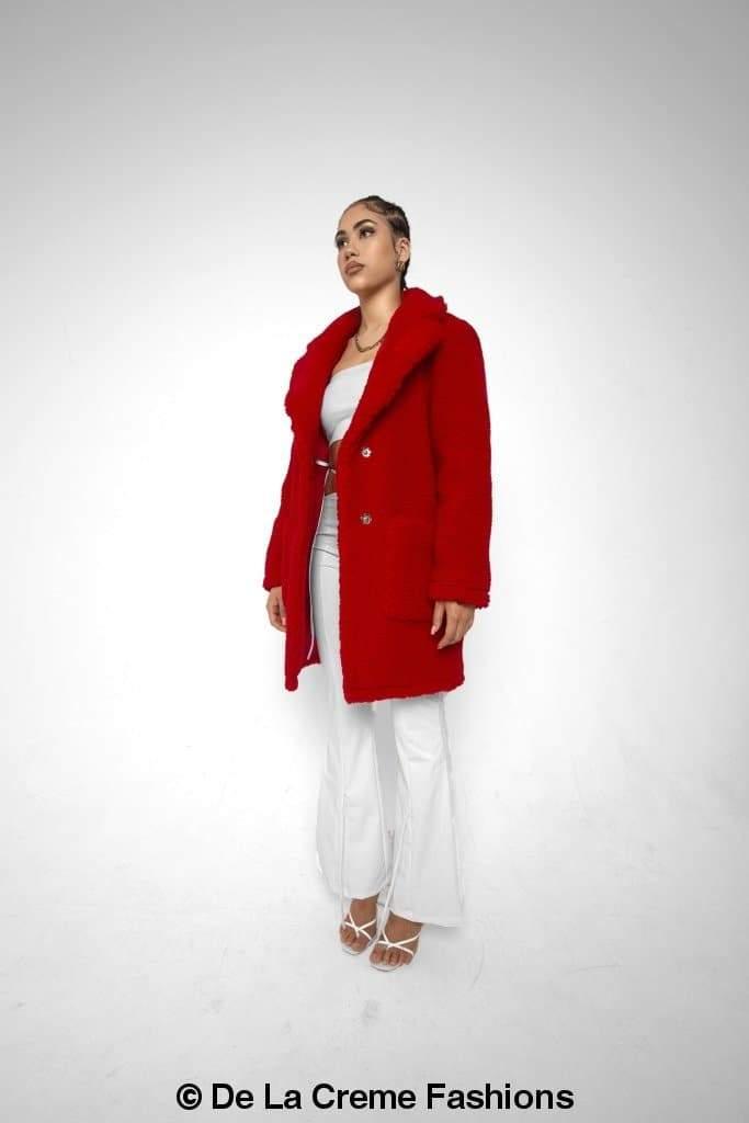 Jacqueline Oversized Teddy Coat - VirtuousWares:Global