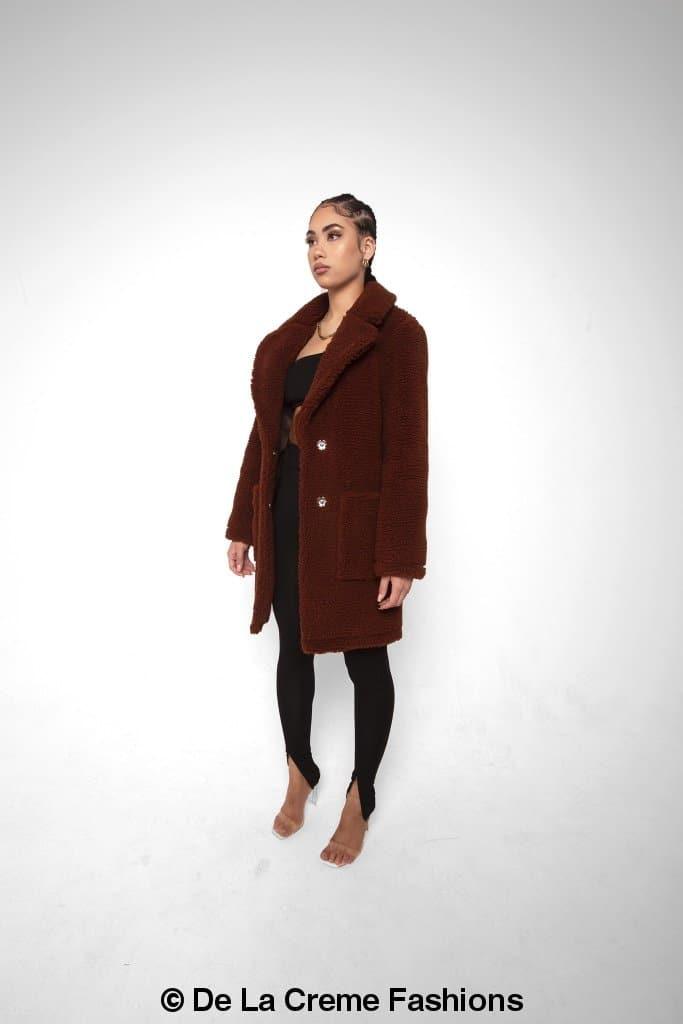 Jacqueline Oversized Teddy Coat - VirtuousWares:Global