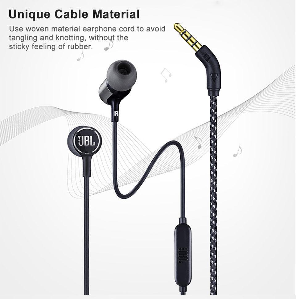 JBL LIVE100 3.5mm Wired Earphones Stereo Sound Line Control - VirtuousWares:Global