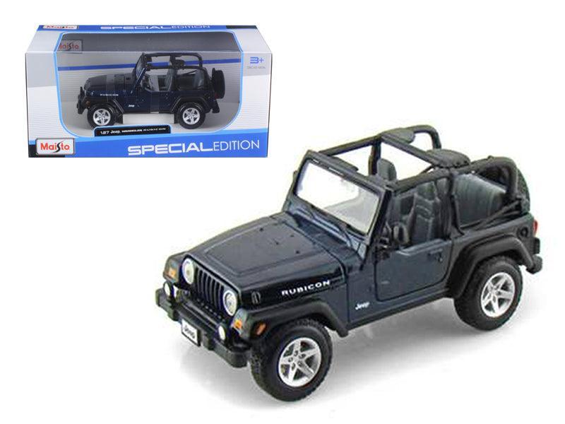 Jeep Wranger Rubicon Blue 1/27 Diecast Model Car by Maisto - VirtuousWares:Global