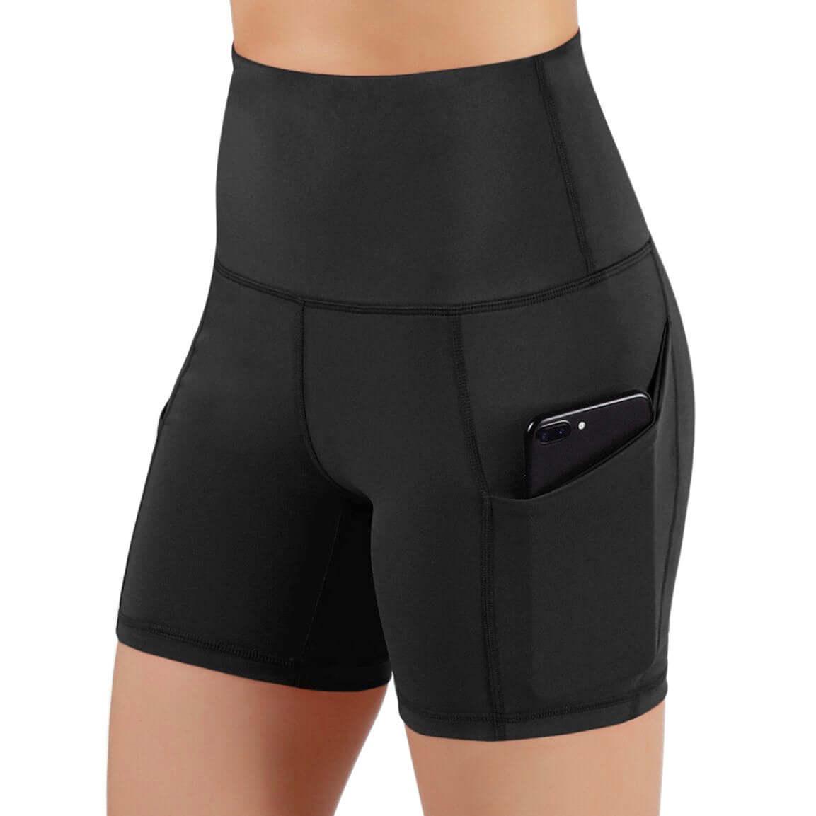 Jolie High-Waisted Athletic Shorts with Hip Pockets - VirtuousWares:Global