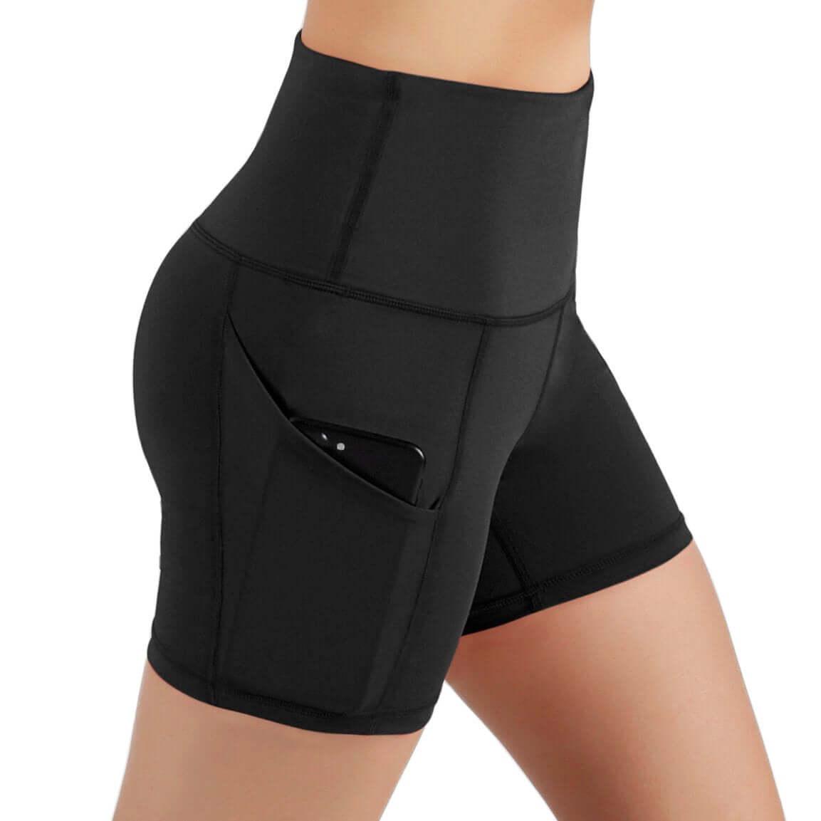 Jolie High-Waisted Athletic Shorts with Hip Pockets - VirtuousWares:Global