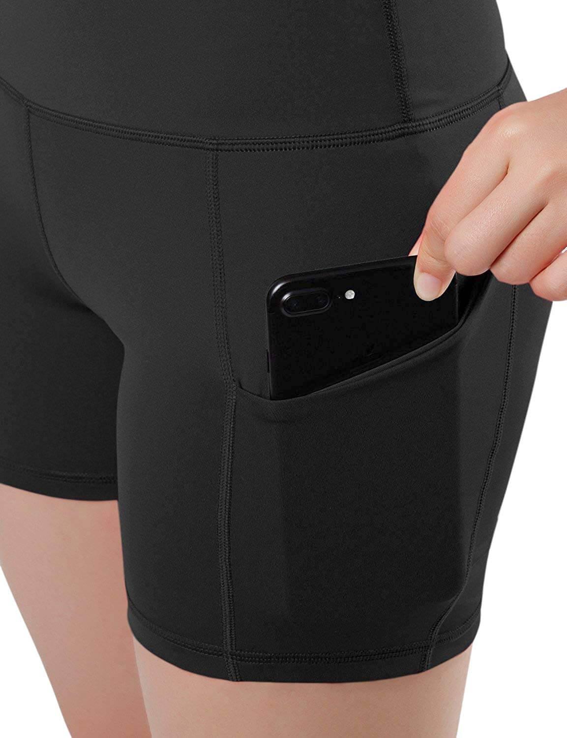 Jolie High-Waisted Athletic Shorts with Hip Pockets - VirtuousWares:Global