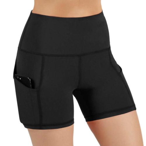 Jolie High-Waisted Athletic Shorts with Hip Pockets - VirtuousWares:Global