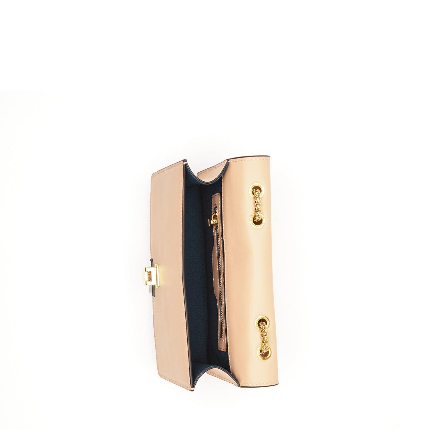 Josie Leather Purse Beige - VirtuousWares:Global