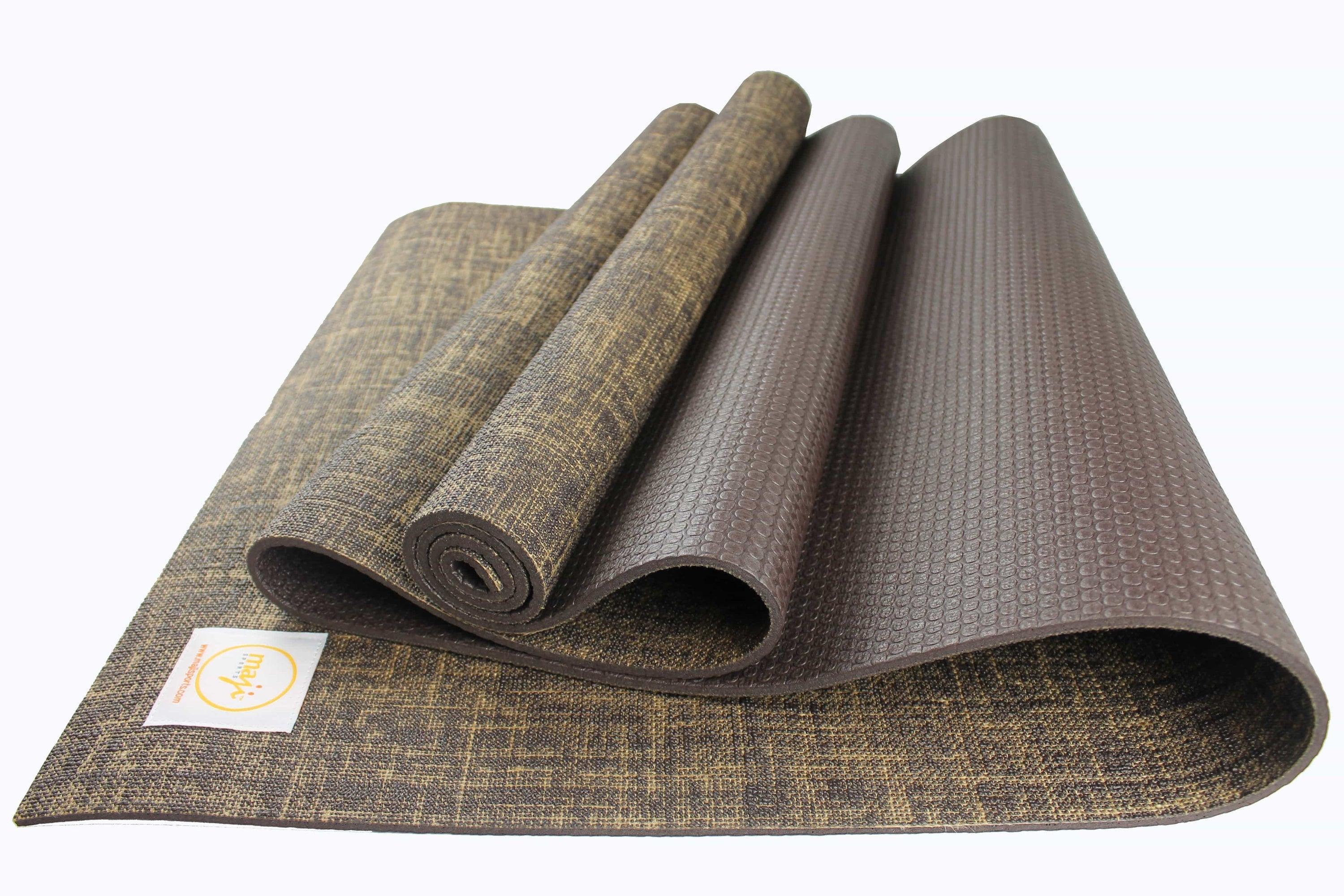 Jute Premium Eco Yoga Mat + Foot Massager (7.5cm x 17.5cm) - VirtuousWares:Global