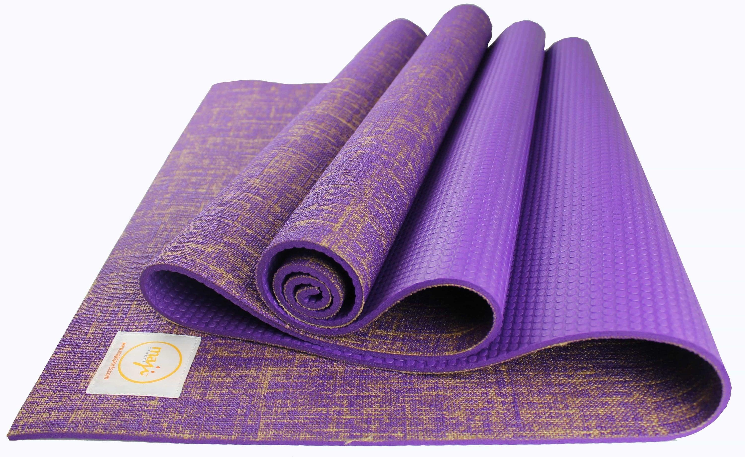Jute Premium Eco Yoga Mat + Foot Massager (7.5cm x 17.5cm) - VirtuousWares:Global