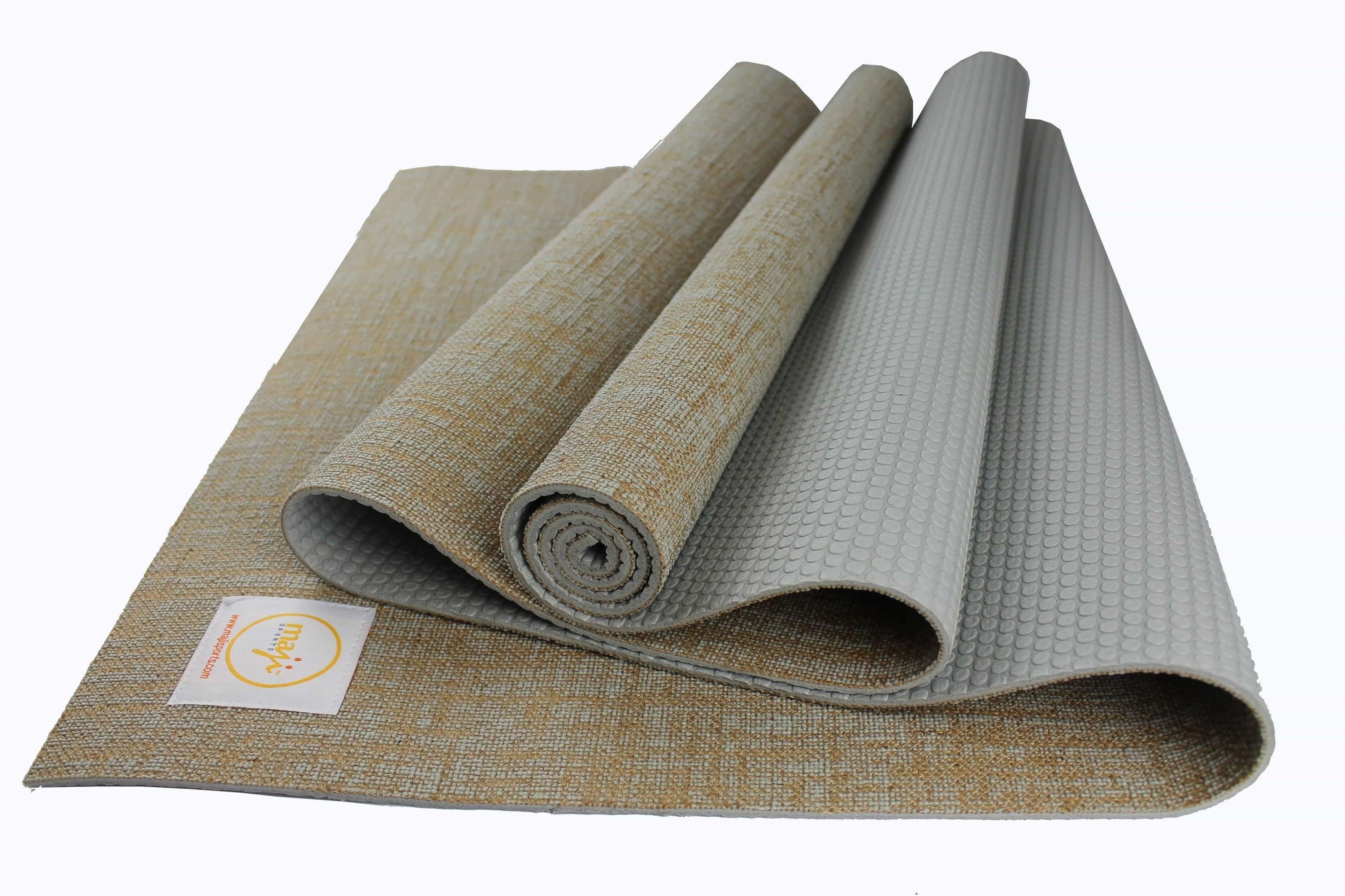 Jute Premium Eco Yoga Mat + Foot Massager (7.5cm x 17.5cm) - VirtuousWares:Global