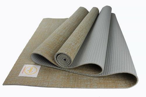 Jute Premium Eco Yoga Mat + Foot Massager (7.5cm x 17.5cm) - VirtuousWares:Global