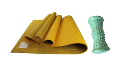 Jute Premium Eco Yoga Mat + Foot Massager (7.5cm x 17.5cm) - VirtuousWares:Global