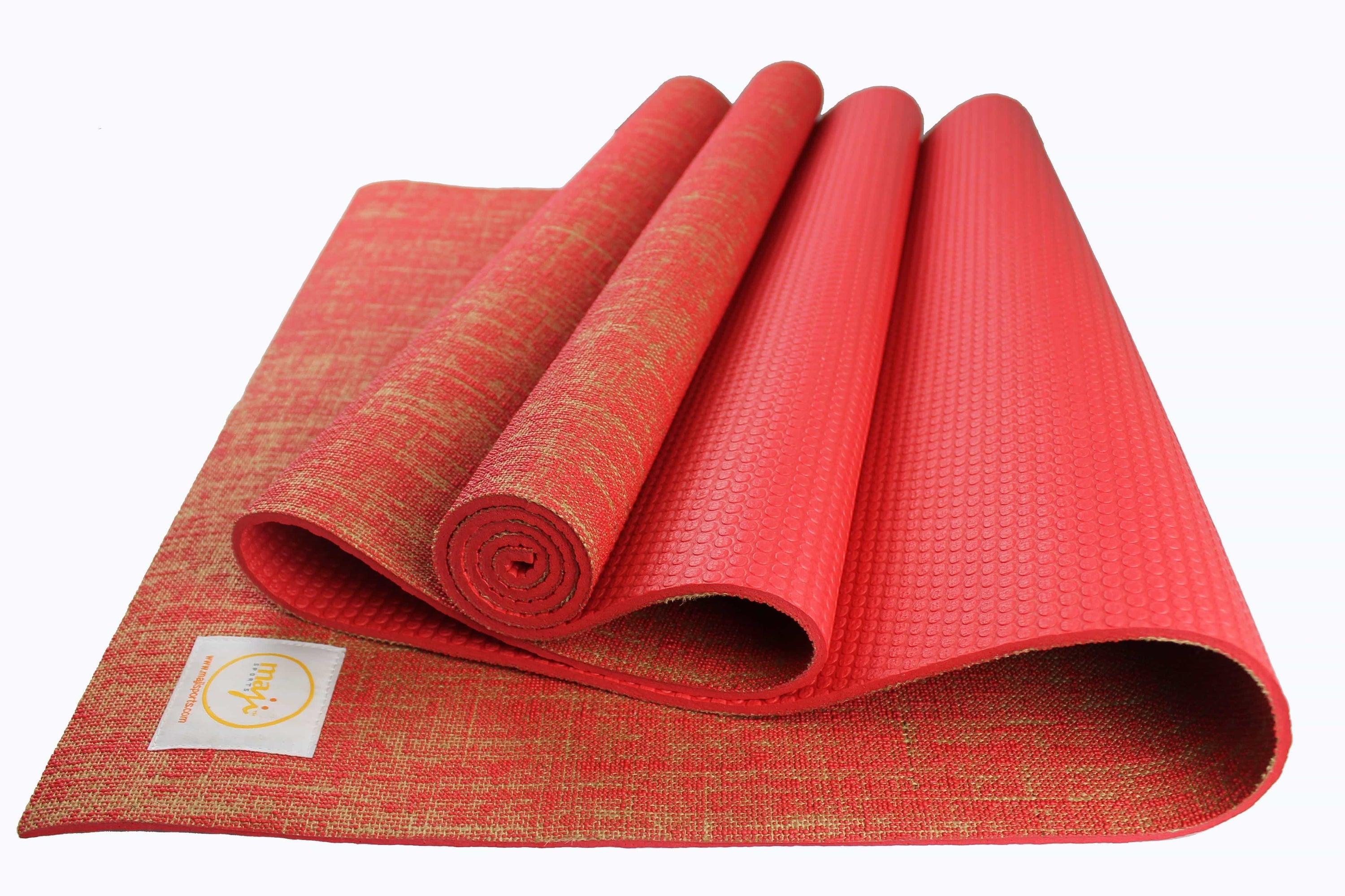 Jute Premium Eco Yoga Mat + Foot Massager (7.5cm x 17.5cm) - VirtuousWares:Global