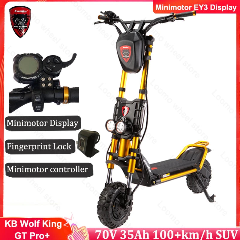 Kaabo Wolf King GT Pro+ 72V 35Ah Battery 2000W*2 Dual Motor Install - VirtuousWares:Global