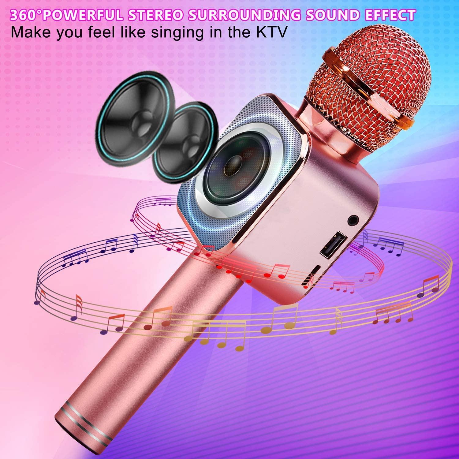 Karaoke Wireless Microphone Speaker Dance Light - VirtuousWares:Global