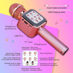 Karaoke Wireless Microphone Speaker Dance Light - VirtuousWares:Global