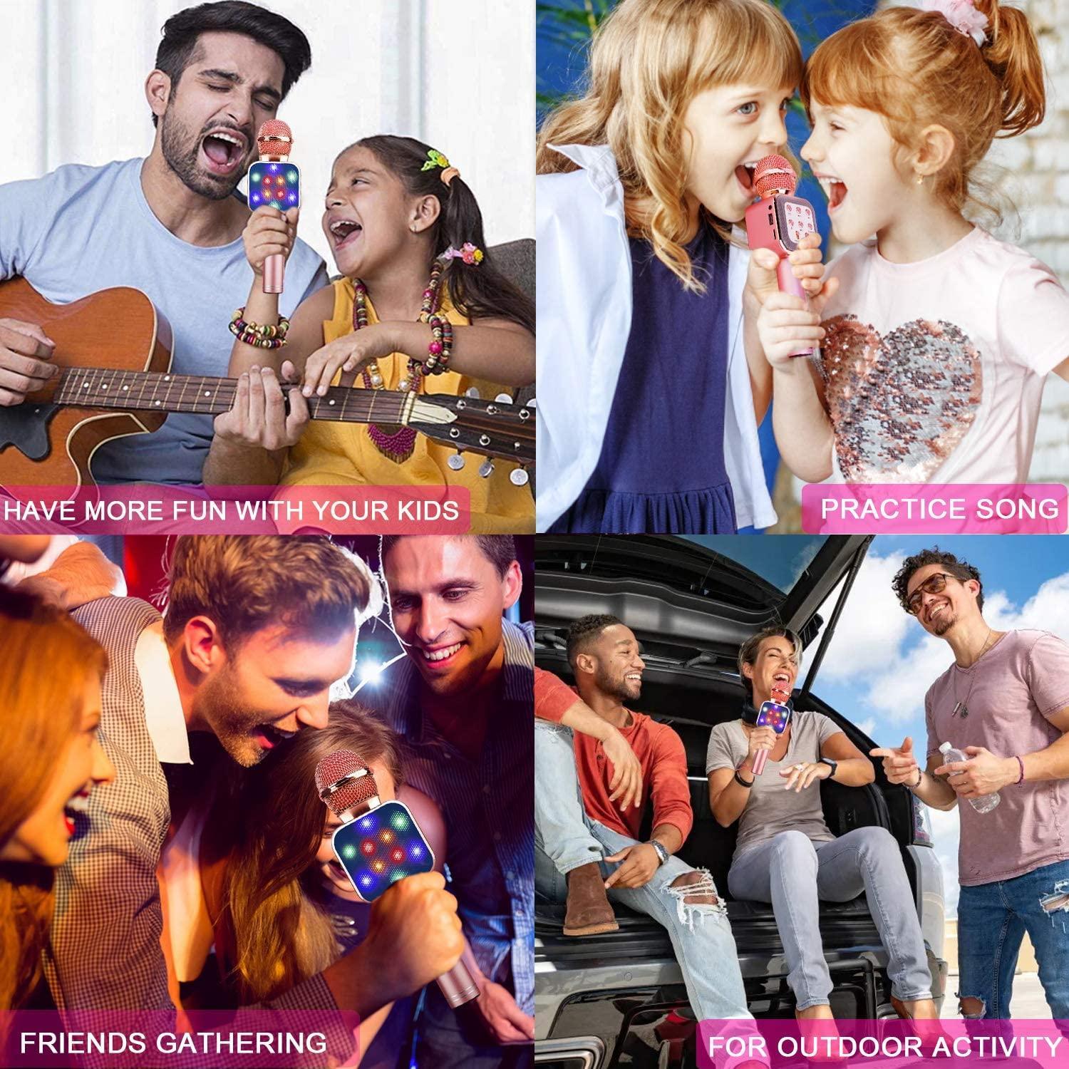 Karaoke Wireless Microphone Speaker Dance Light - VirtuousWares:Global